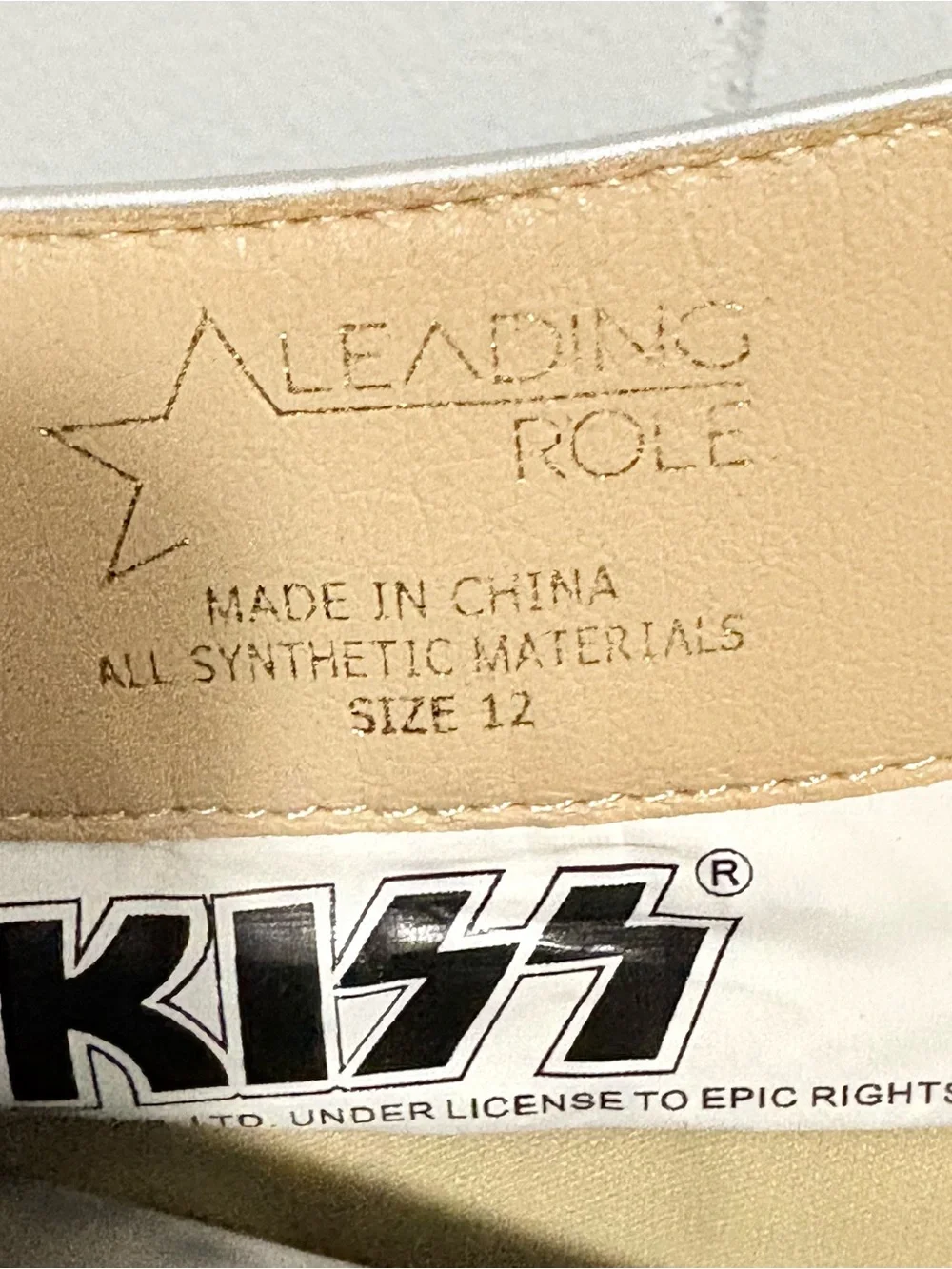 KISS Starchild Platform Boots Adult Size 12 Paul Stanley Costume w/ Box